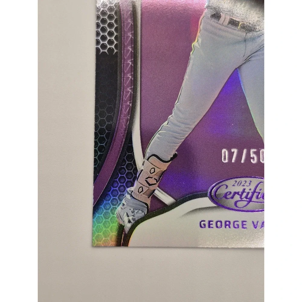 2023 Chronicles Certified George Valera #23 Mirror Purple /50 (RC) Current#Match